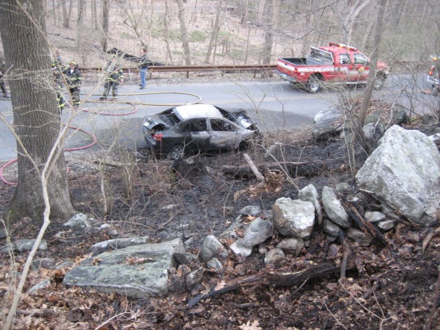 Car fire Haines road